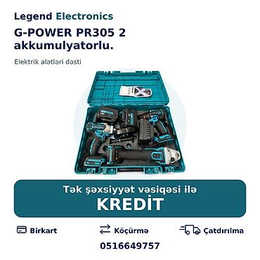 bosch perforator satilir: Elan başlığı: Akkumulyatorlu elektrik alət dəsti G-POWER PR305 2 — 1