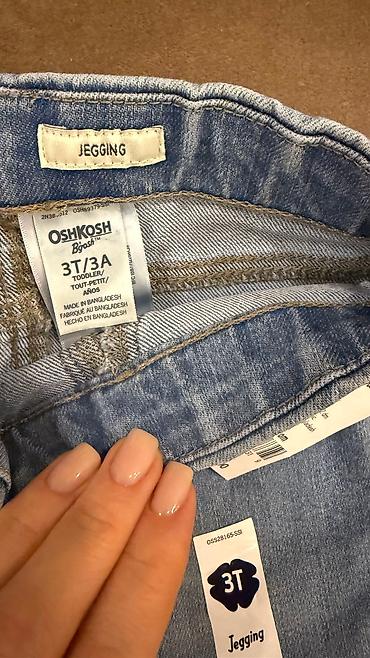 басаножки новые: Carter's, Oshkosh, новые джинсы (с этикеткой) на 3+ года — 4