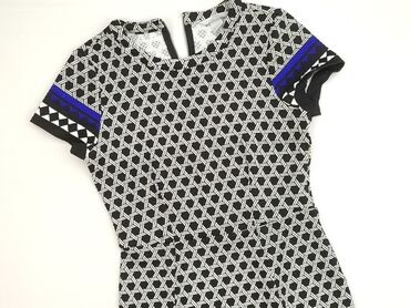 sukienka w geometryczne wzory h: H&M, Sukienka damska, rozmiar S