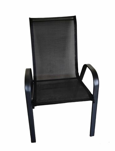 fotelje za terasu: Baštenska stolica, bоја - Crna, Novo