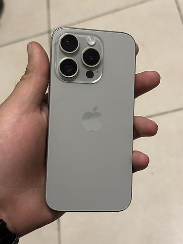 16 pro ayfon: IPhone 15 Pro, 128 GB, Gümüşü, Face ID — 2