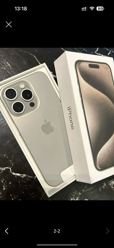 скупка мобильных телефонов на запчасти: IPhone 15 Pro, Б/у, 128 ГБ, Natural Titanium, Коробка, 91 %