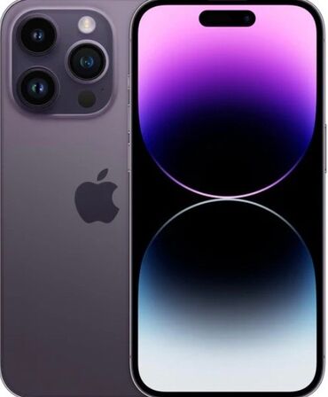 tikis masinlari satisi: IPhone 14 Pro, 128 GB, Deep Purple