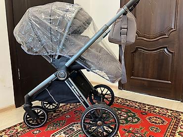 Коляски: Коляска, цвет - Серебристый, Б/у — 12