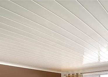 Фасадные 3D панели: ПВХ панель для стен и потолка, белая, с декоративной V‑образной фаской — 11