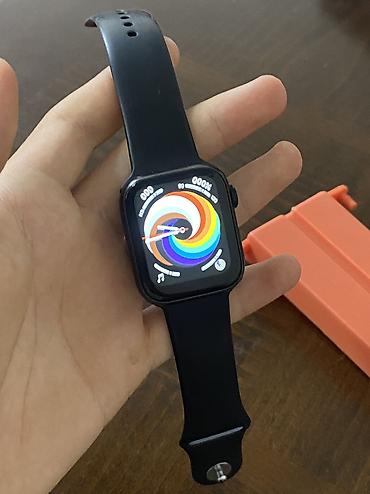 Акылдуу сааттар: Смарт‑часы «люкс копия» Apple Watch. - Черный корпус с сенсорным — 2