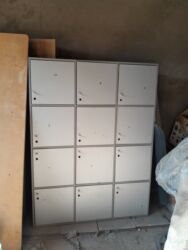 шкаф офисной: Офисный шкаф, Б/у, цвет - Серый, ЛДСП