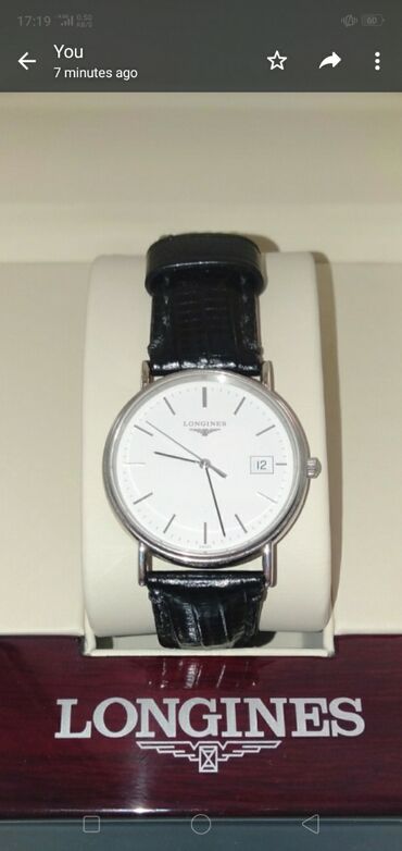 кварцевые часы: Продаю наручные часы унисекс Longines Presence I4.720.4 в идеальном