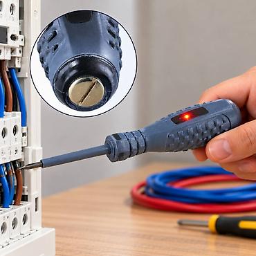 Indikator boz- işıqlı Elektrik İzolyasiyası Test Qələm – Təhlükəsiz