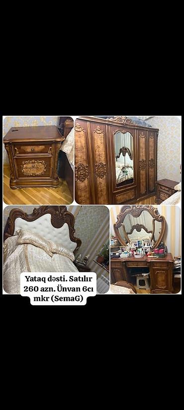 mərdəkanda is elanlari 2026: Yataq dəsti. Satılır 260 azn. Ünvan 6cı mkr (SemaG) — 1