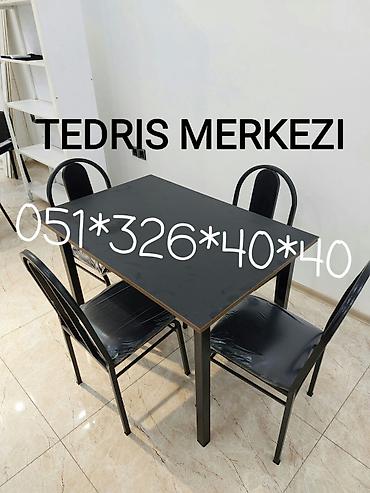 Uşaq masaları: Oğlan və qız üçün, Yeni, Siyirməsiz, Yazı masası, Stullar ilə — 26