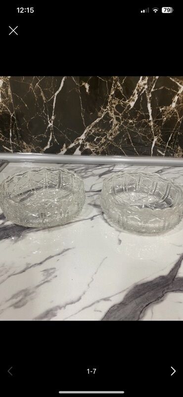 Digər dəstlər və servizlər: Kri̇stal servis dəsti - Kəsimli klassik naxışlı kristaldan - 2 fərqli — 5