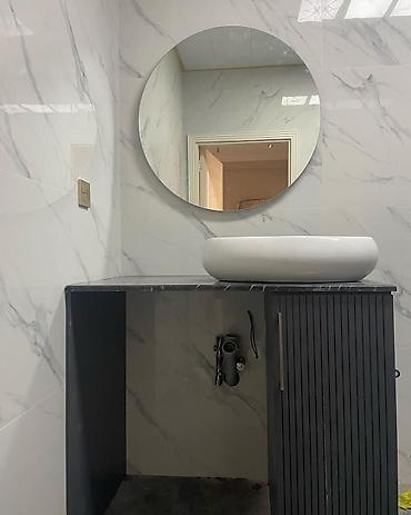 Dolablar: Hamam üçün moydadır və güzgü dəstləri – fərqli dizayn variantları — 2