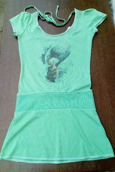 majice sa stampom: S (EU 36), Cotton, color - Green
