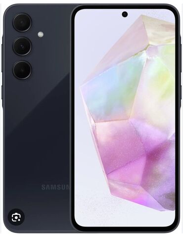 Samsung: Samsung Galaxy A35, Б/у, 256 ГБ, цвет - Черный, 2 SIM