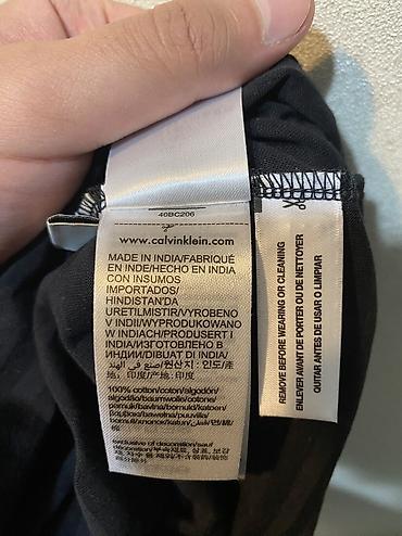 lee 9: Мужская футболка, L, Calvin Klein, Новый, цвет - Черный, Самовывоз — 4