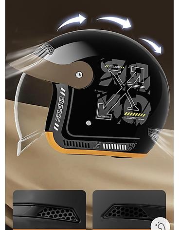 Шлемы: Городской мотоциклный, велосипедный/электросамокатный шлем с визором — 7