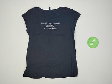 bluzki czarne basic: Sinsay, T-shirt damski, rozmiar L — 2