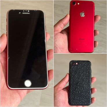iphone gəncə: IPhone 7, 128 GB, Qırmızı, Barmaq izi