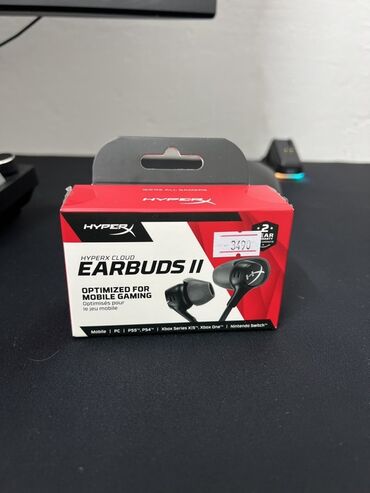 петличный микрафон: Игровые внутриканальные наушники HyperX Cloud Earbuds II Покупались