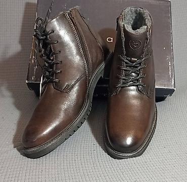 Čizme: Muške zimske kožne čizme original Bugatti broj 45 Nove,nikad nošene - — 6