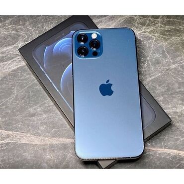 Apple iPhone: IPhone 12 Pro, Б/у, 256 ГБ, Blue Titanium, Коробка, 80 %