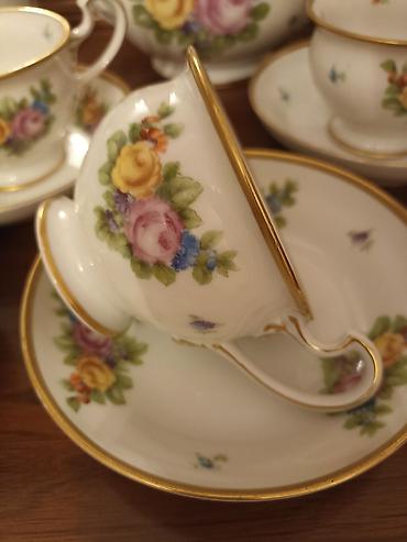 Çay dəstləri və servizlər: Çay dəsti, rəng - Ağ, Farfor, 6 nəfərlik, Almaniya — 2