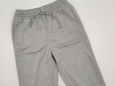 spodnie czarne tech fleece: Material trousers for women, size M