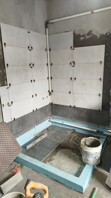 Укладка плитки: Укладка плитки в ванной | Керамогранитая плитка | Диагональная укладка Больше 6 лет опыта — 11