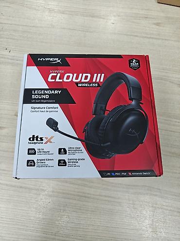 Беспроводные гарнитуры, HyperX, Б/у, цвет - Черный