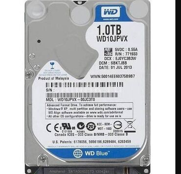 hard disk: 1TB hdd hard disk 
100 faiz saglamdir.
1000gb.TB
terabayt