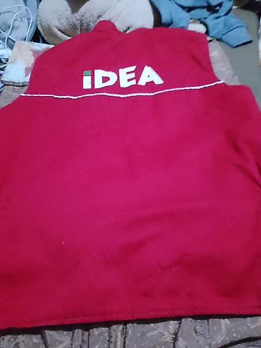massimo duti: Crveni radni prsluk sa logotipom “IDEA” na leđima. Model bez rukava — 2