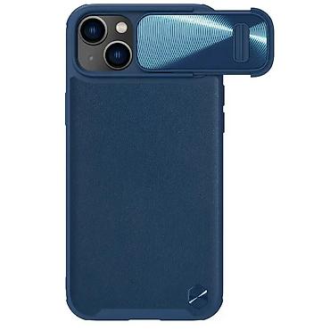 Maske i futrole za telefone: Maska Nillkin CamShield Leather S za iPhone 14 Plus 6.7 plava — 1
