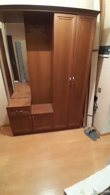 Sifarişlə mebel: İşlənmiş, Açılan, 4 qapılı Dəhliz dolabı