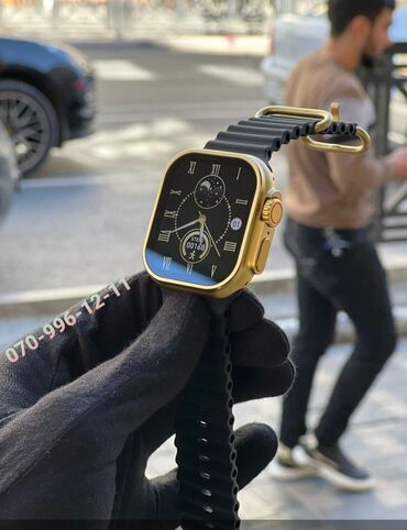 qizil saat: Smart saat HainoTeko G9 Ultra Max 🪙 Golden Edition Smart watch Apple