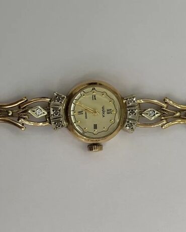 Наручные часы: Часы золотые женские 853 пробы советские с бриллиантами вес 15,11 цена