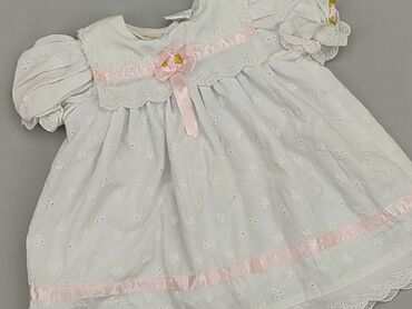 letnia zielona sukienka w kwiaty: Dress, 3-6 months, condition - Perfect