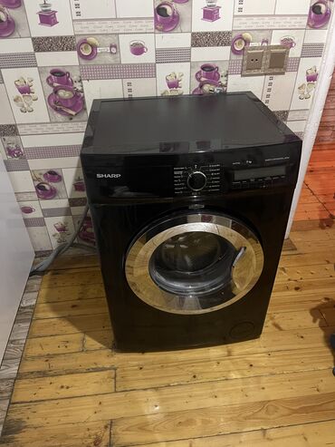 7: Paltaryuyan maşın Sharp, 7 kq, İşlənmiş, Avtomat, Qurutma var, Kredit yoxdur, Pulsuz çatdırılma