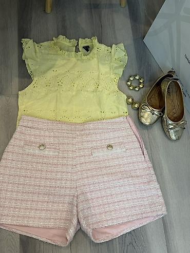 şar: - Bluz Vera Moda markasi :Açıq sarı rəngdə, pambıq krujeva (broderiya) — 1