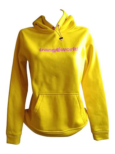 pull: Ženska dukserica Trangoworld – žuta - Model s kapuljačom i kengur — 2