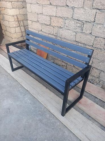 Скамейки, лавочки: Metal konstruksiyalı skamya - Güclü metaldan qayrılmış karkas — 2