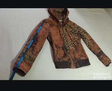 Dukserice: Ženska jakna sa kapuljačom – unikatni etno/boho stil. Unutra je — 9