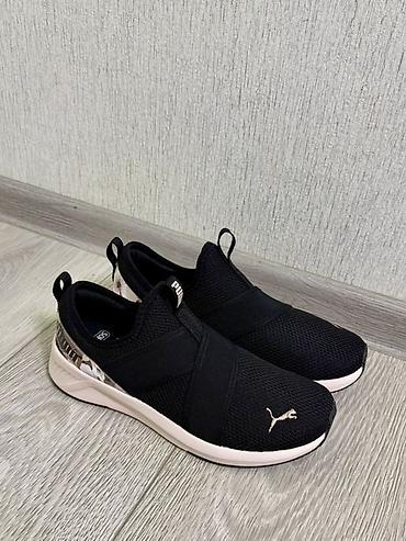 слипоны puma: Кроссовки, 38.5, Puma, Новый, цвет - Черный, Платная доставка, Самовывоз — 1