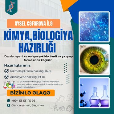 Repetitor, Kimya, Azərbaycan dili, Abituriyent hazırlığı