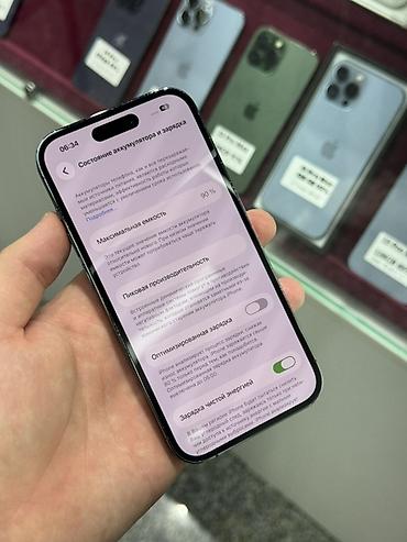 iphone cs max: IPhone 14 Pro, Б/у, 256 ГБ, Deep Purple, Защитное стекло, Чехол, Кабель, В рассрочку, 90 % — 6