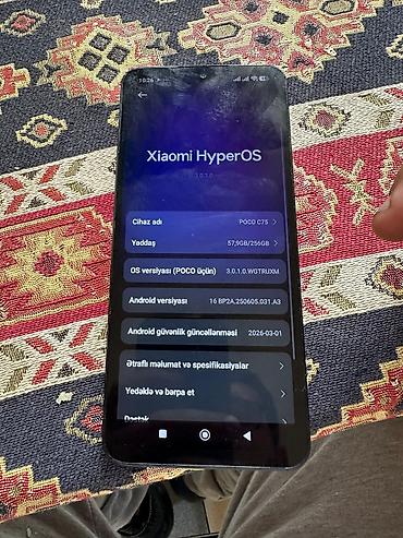 poko c75: Poco C75, 256 GB, rəng - Qara — 2