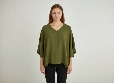 kapcie na szydełku damskie: Shein, Women`s poncho, size S
