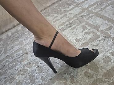 zara каблуки: Оригинал Zara туфли-лодочки на высокой шпильке с платформой. - Цвет — 3