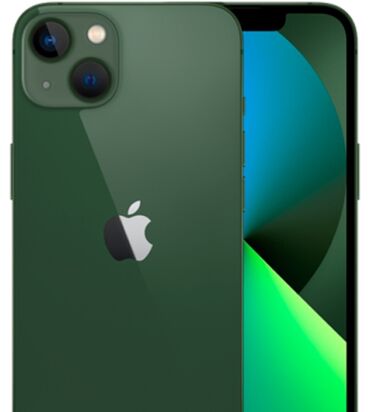 режим 13 с: IPhone 13, Б/у, 128 ГБ, Зеленый, Зарядное устройство, Защитное стекло, Чехол, 89 %