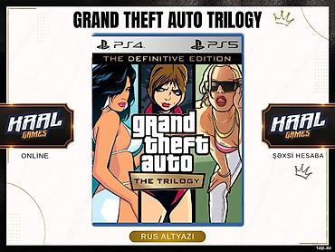 PS4, PS5 üçün "GTA: The Trilogy – The Definitive Edition" oyunu 👑 PS4 at lalafo.az PS4, PS5 üçün "GTA: The Trilogy – The Definitive Edition" oyunu 👑 PS4